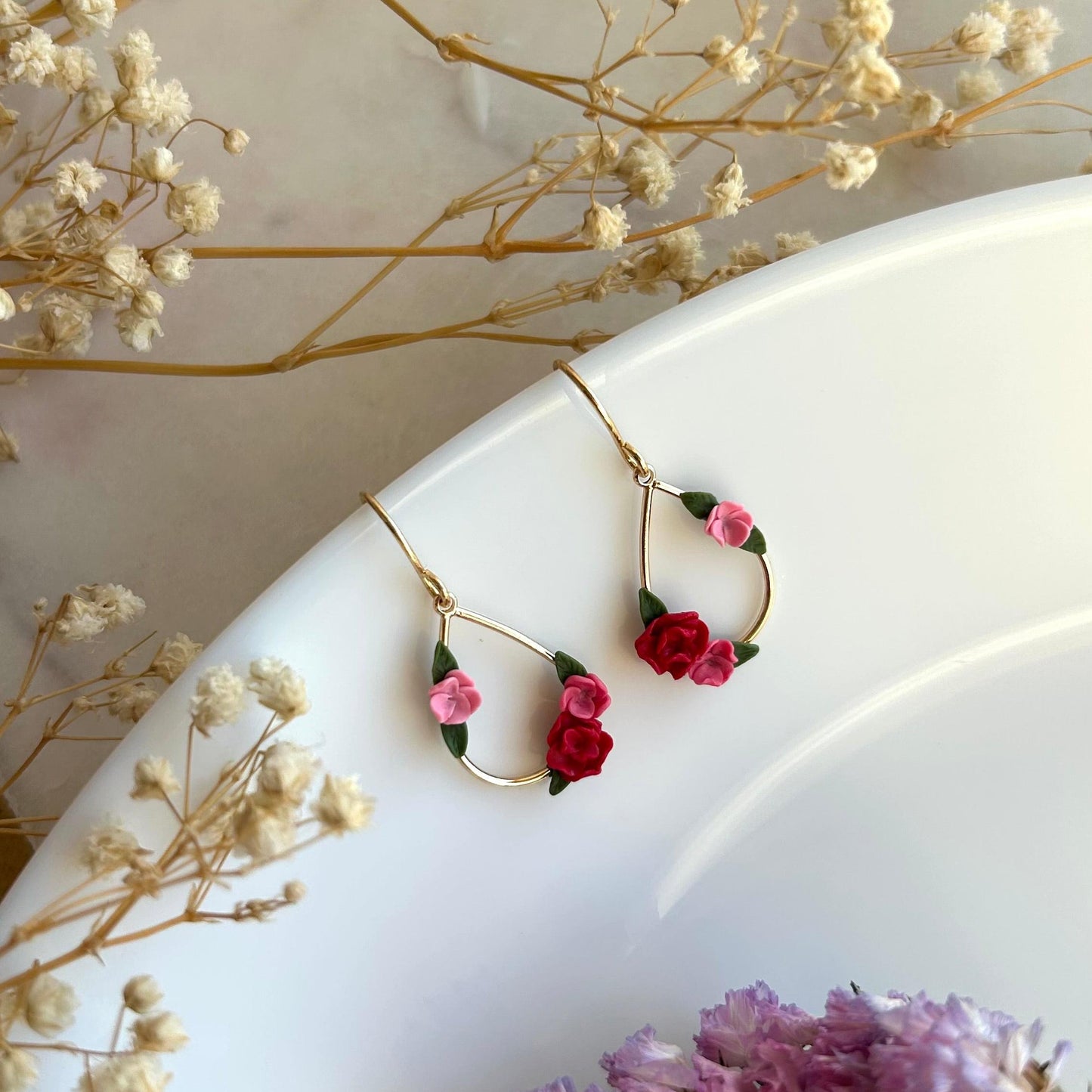 Amelia colourful drop earrings