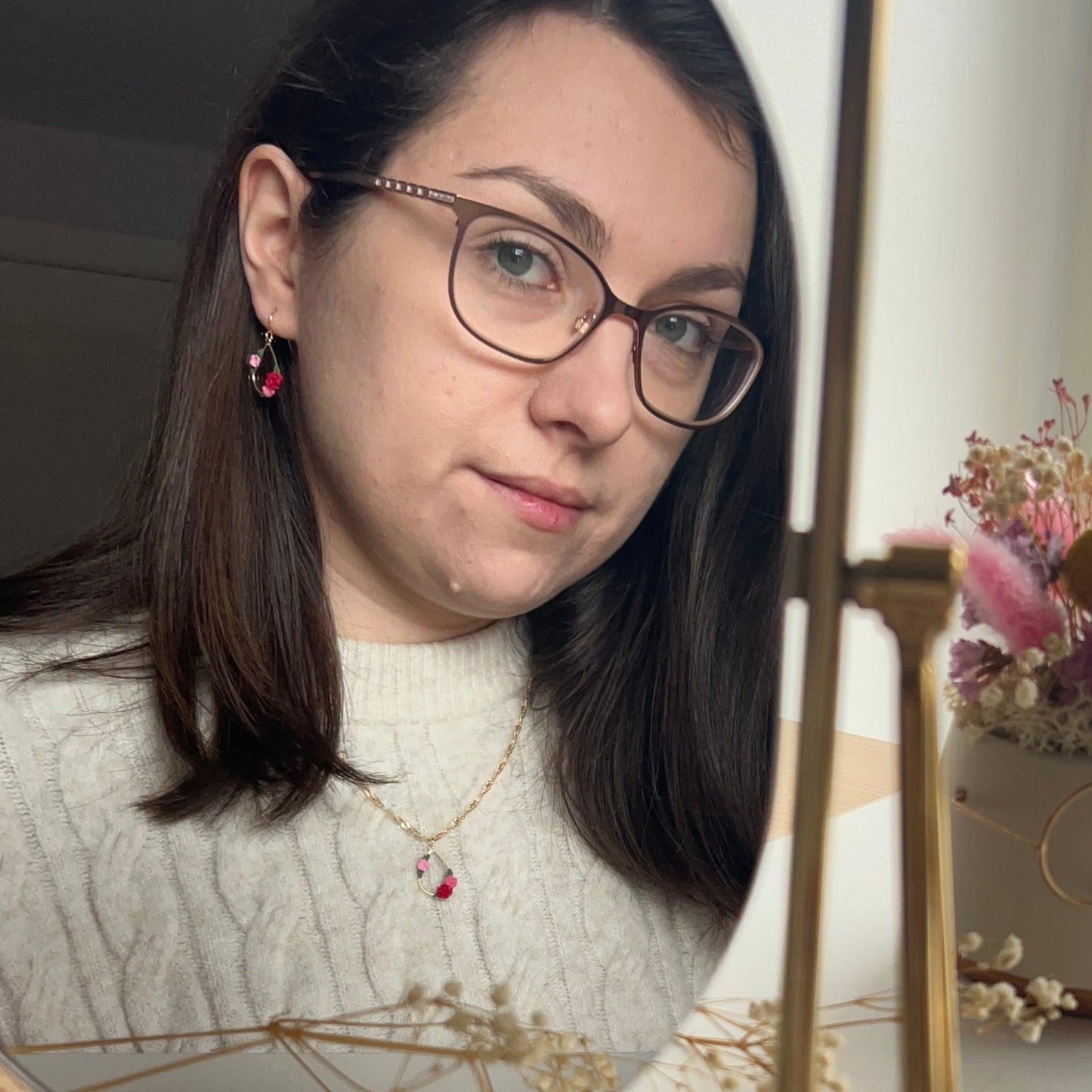 Amelia colourful drop earrings