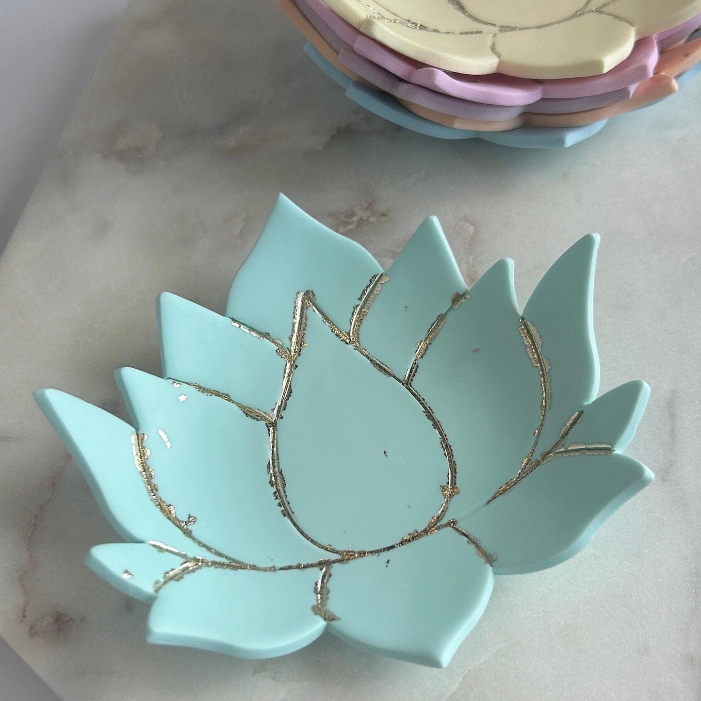 Lotus water lily jewellery holder dish
