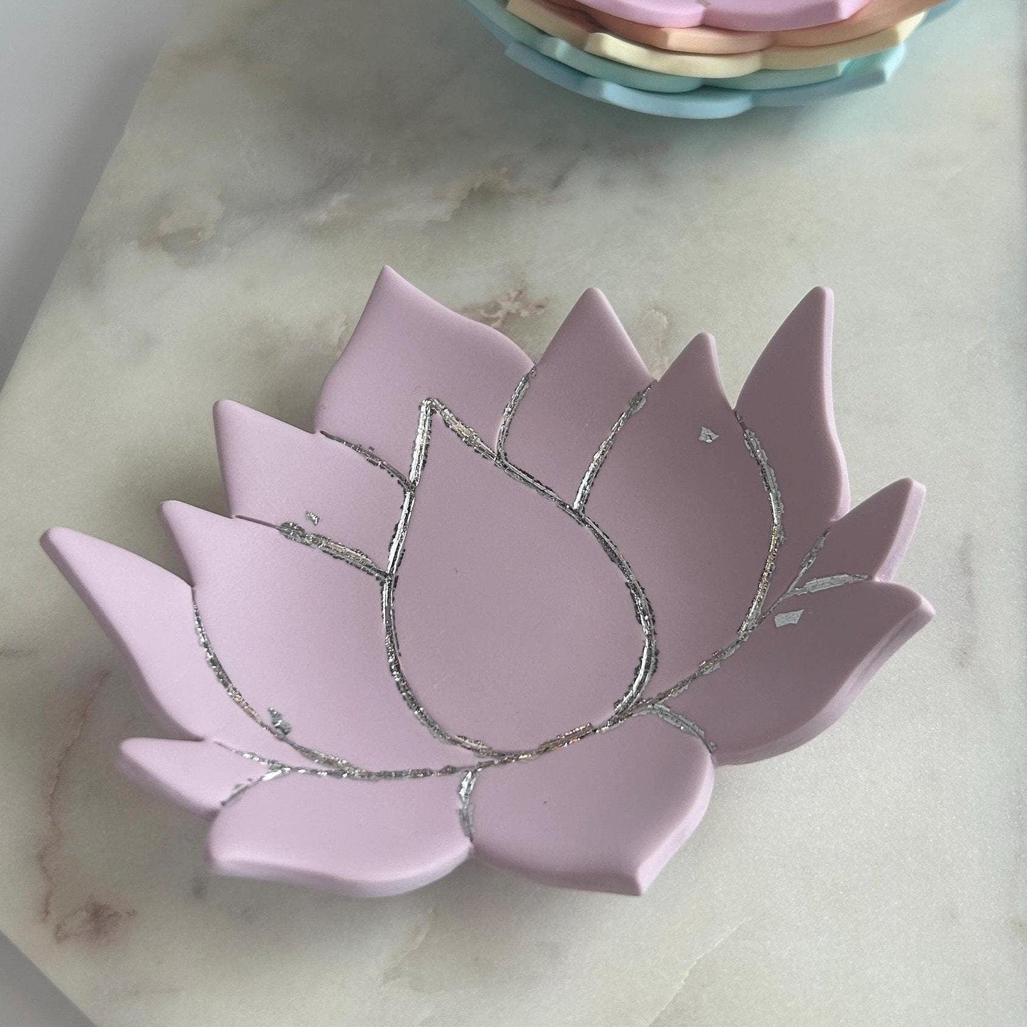 Lotus water lily jewellery holder dish