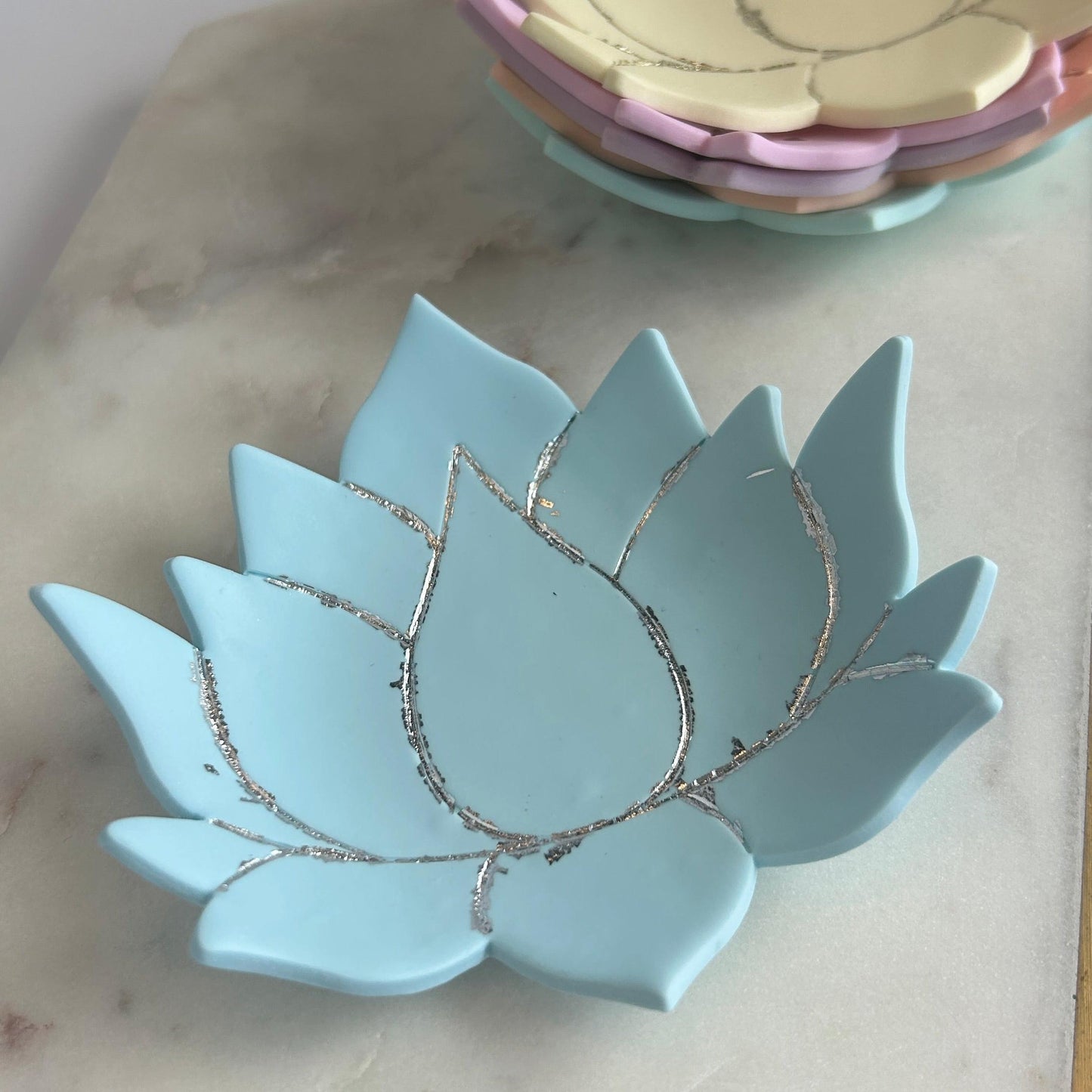 Lotus water lily jewellery holder dish