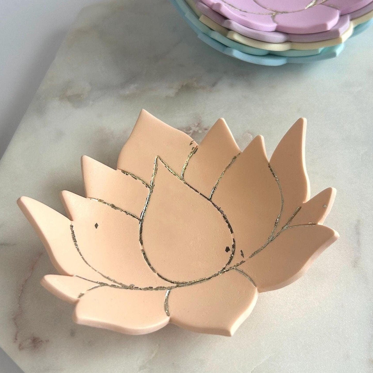 Lotus water lily jewellery holder dish