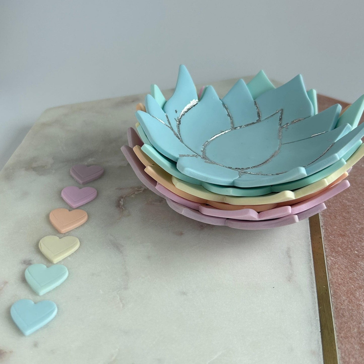 Lotus water lily jewellery holder dish