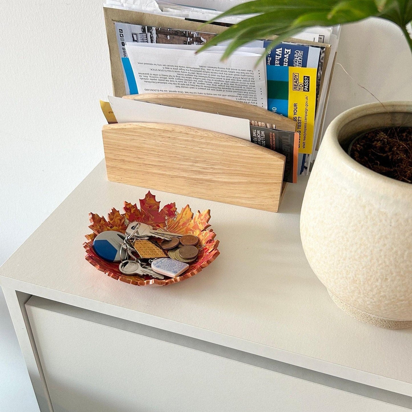 Maple tree trinket dish