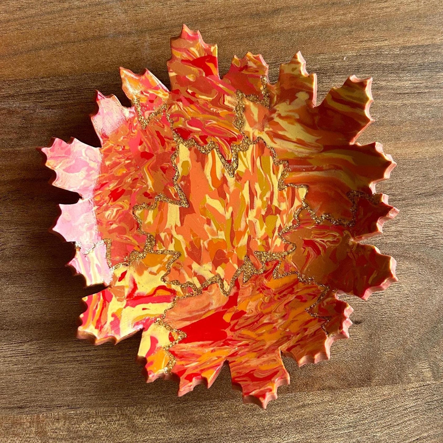 Maple tree trinket dish