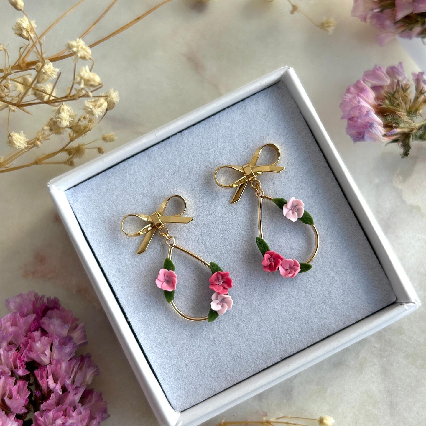 Amelia colourful drop earrings