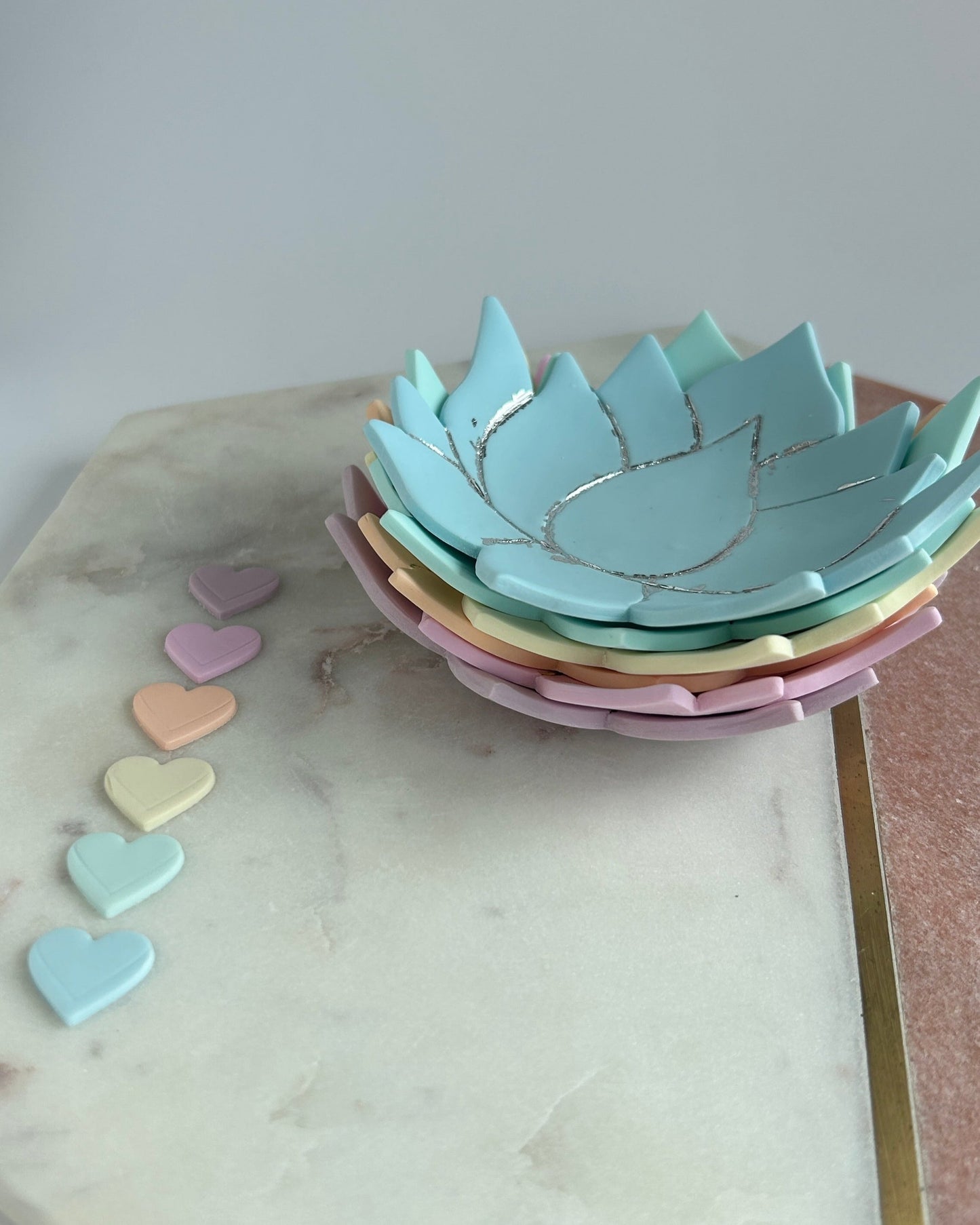 Lotus water lily jewellery holder dish