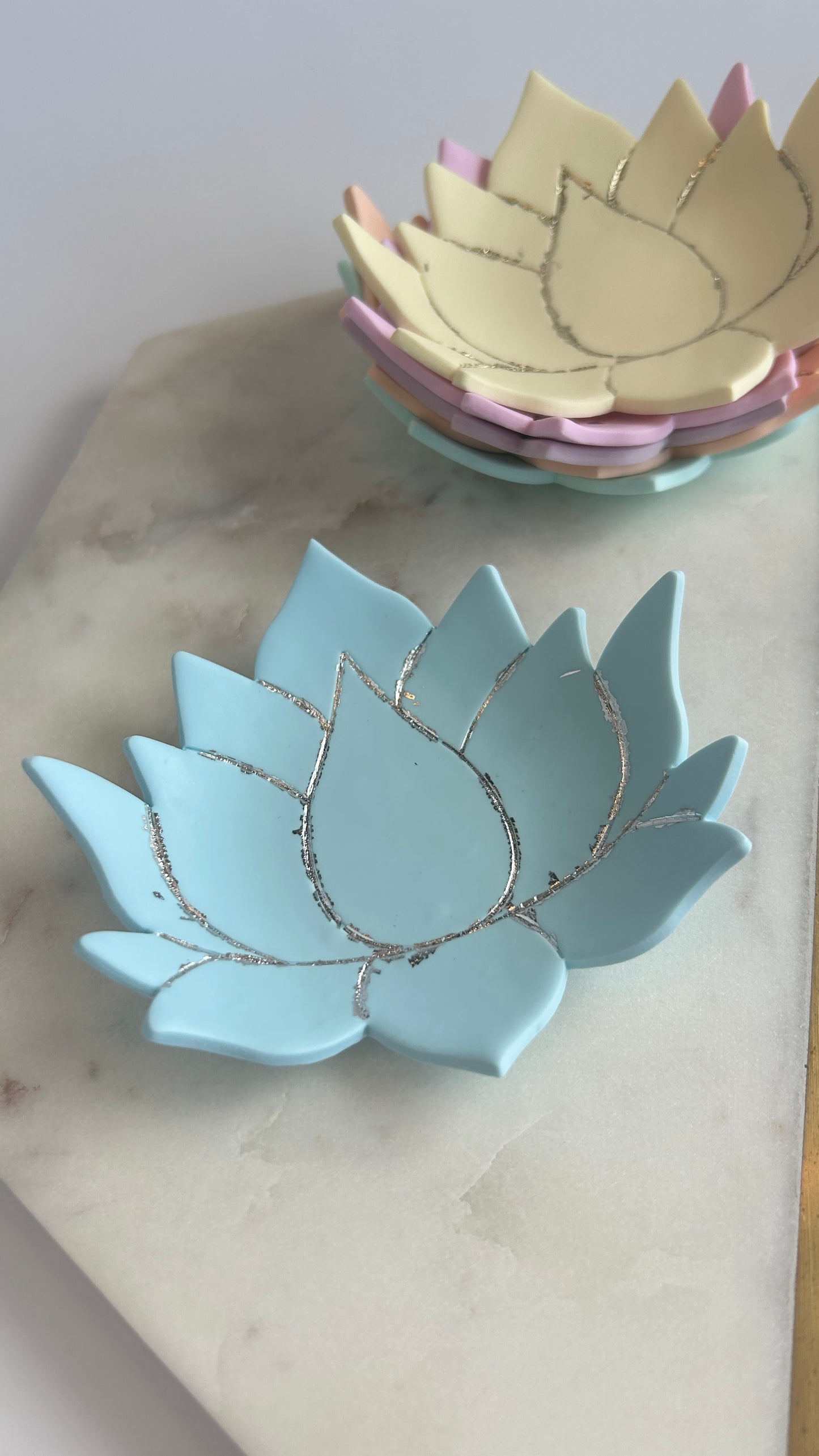 Lotus water lily jewellery holder dish