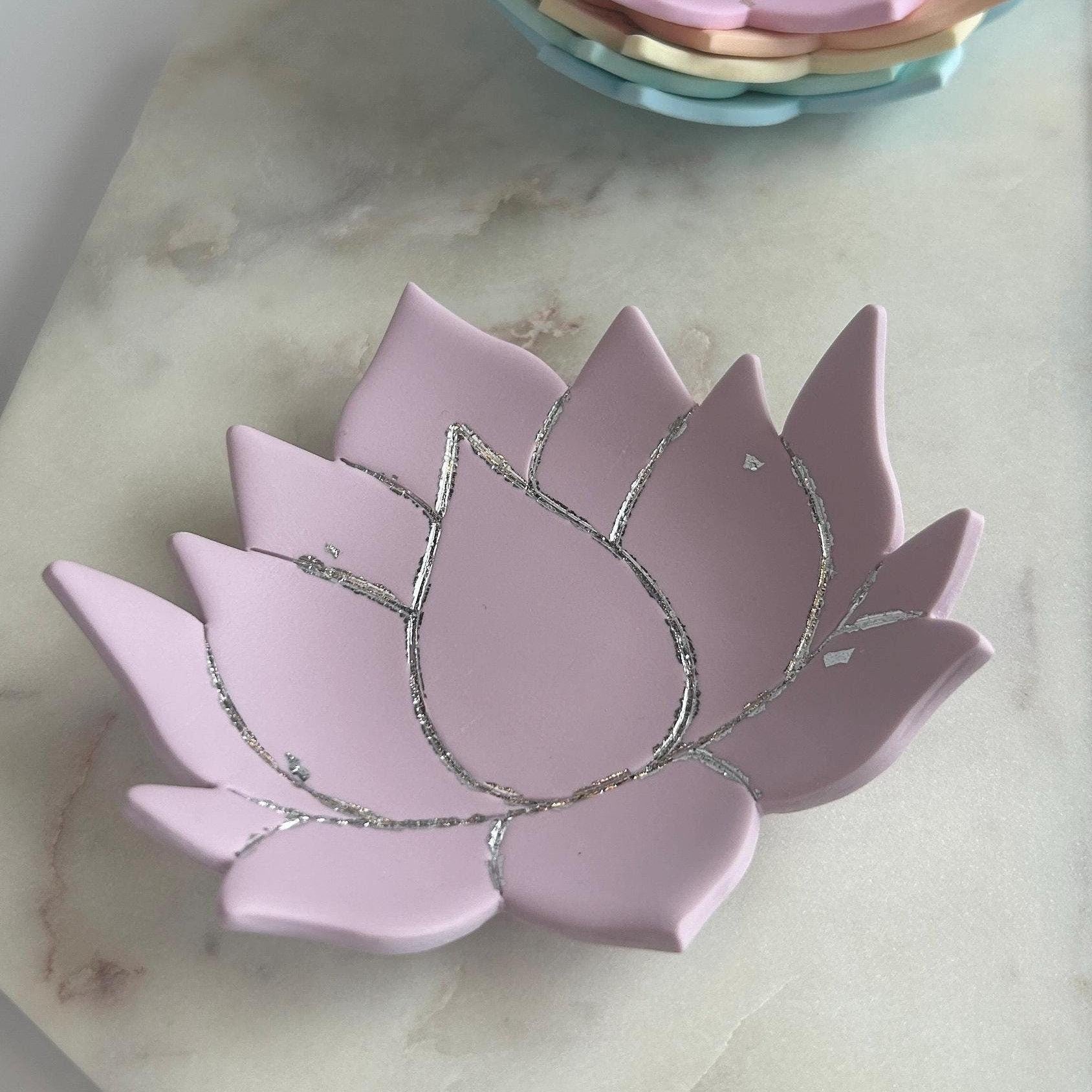 Lotus water lily jewellery holder dish