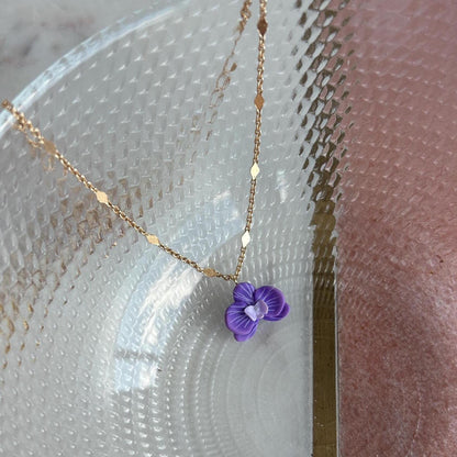 Orchid necklace