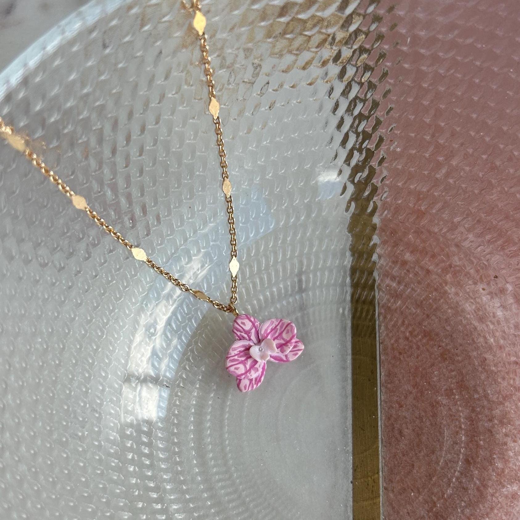 Orchid necklace
