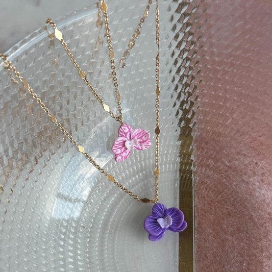 Orchid necklace