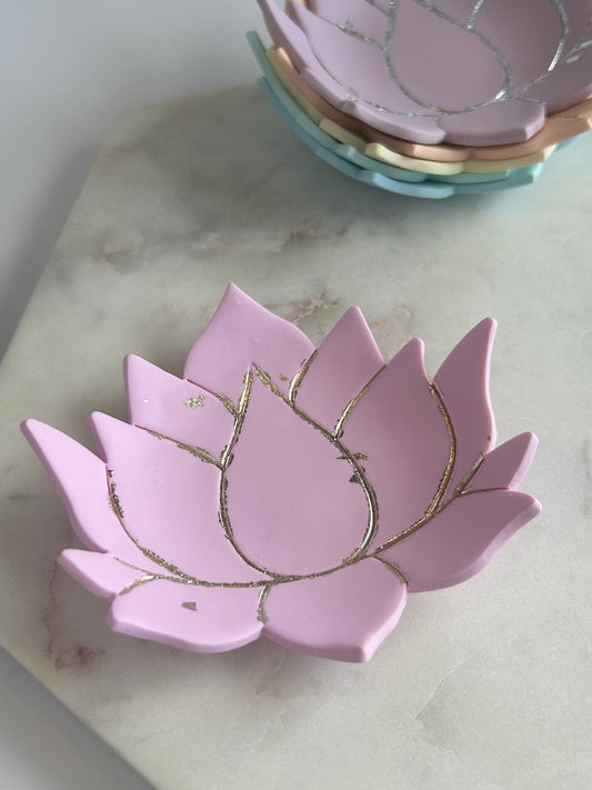 Lotus water lily jewellery holder dish