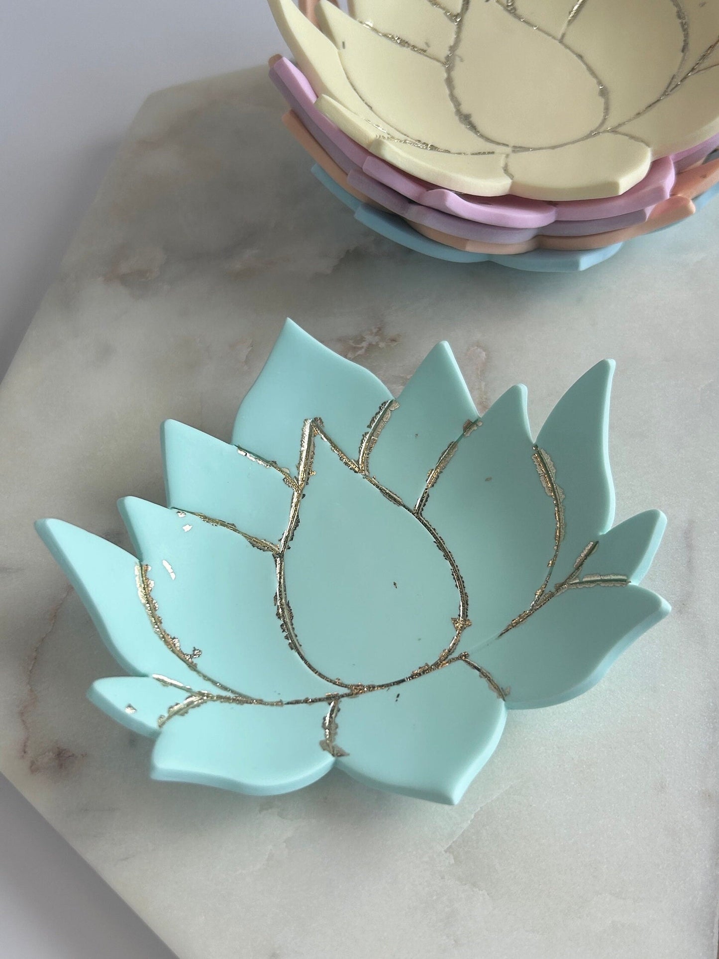 Lotus water lily jewellery holder dish