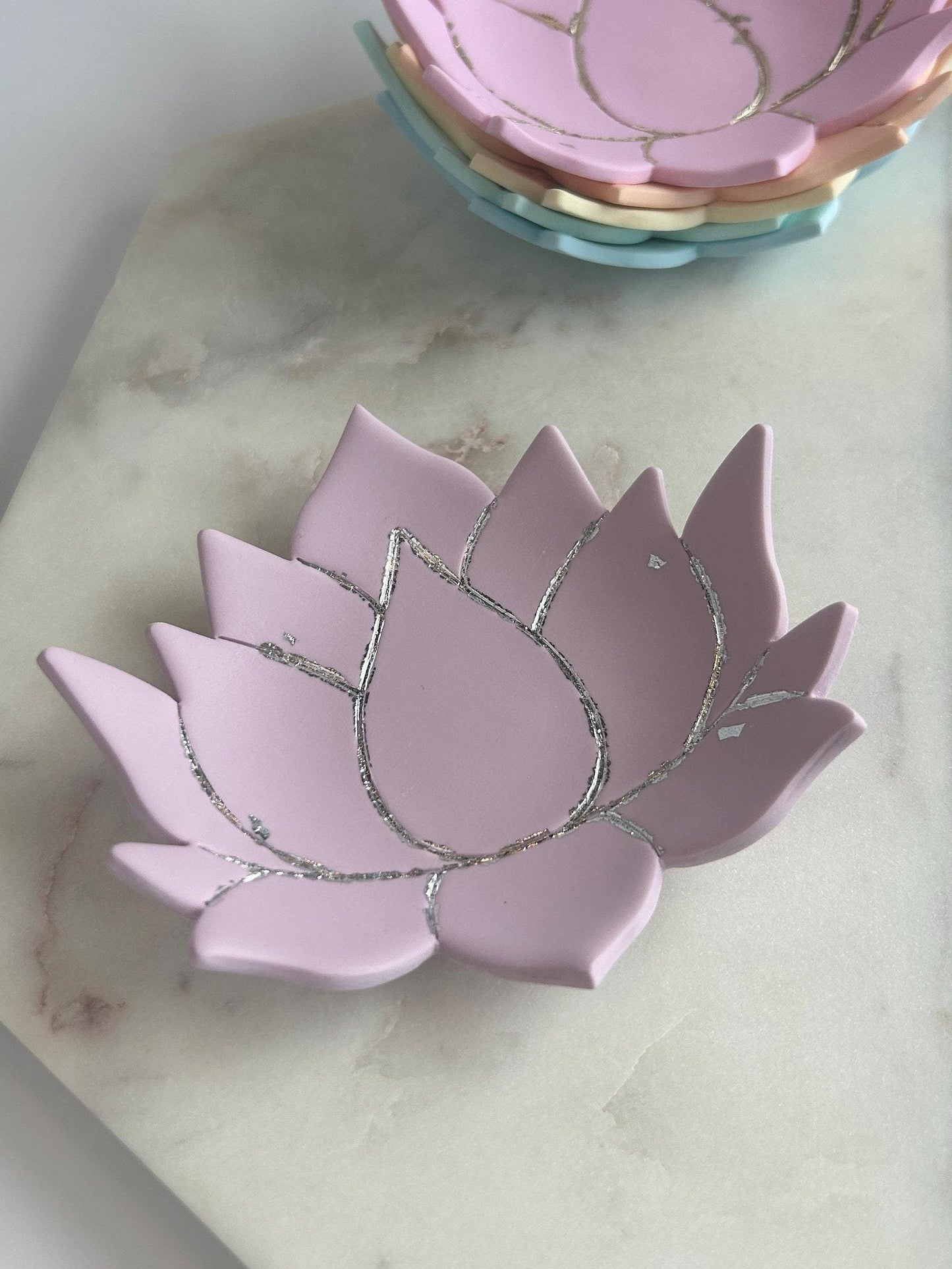 Lotus water lily jewellery holder dish