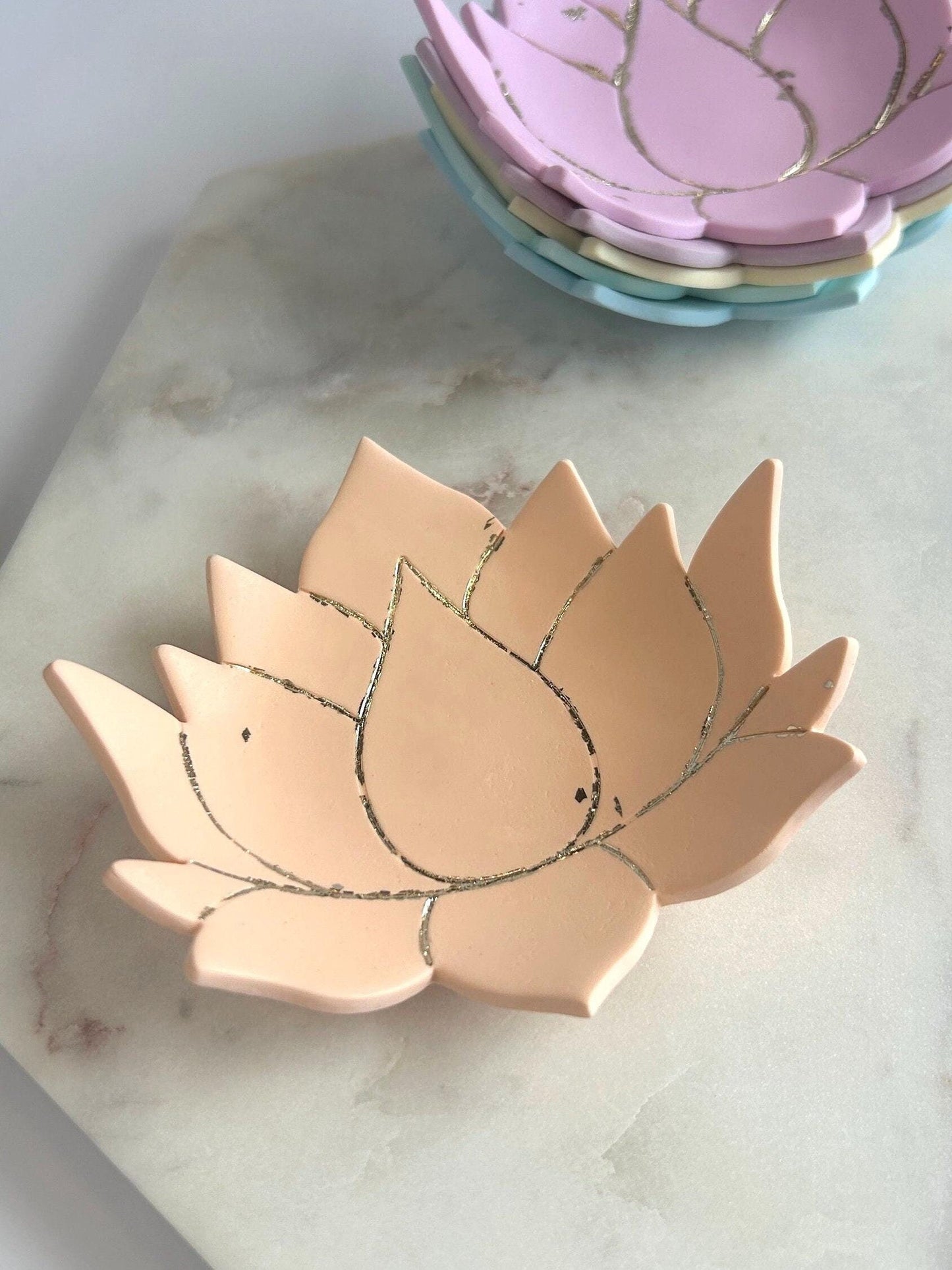 Lotus water lily jewellery holder dish