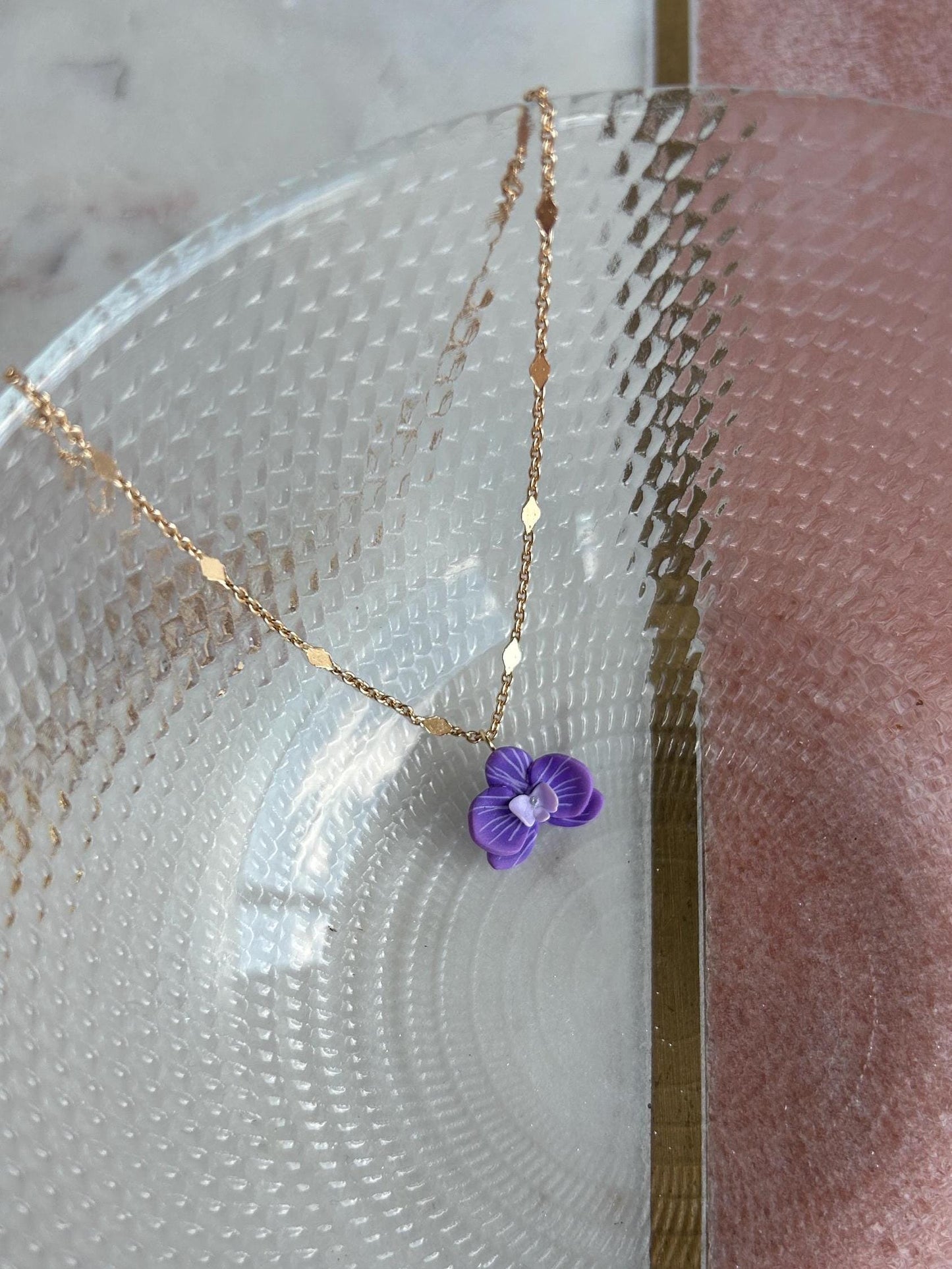 Orchid necklace