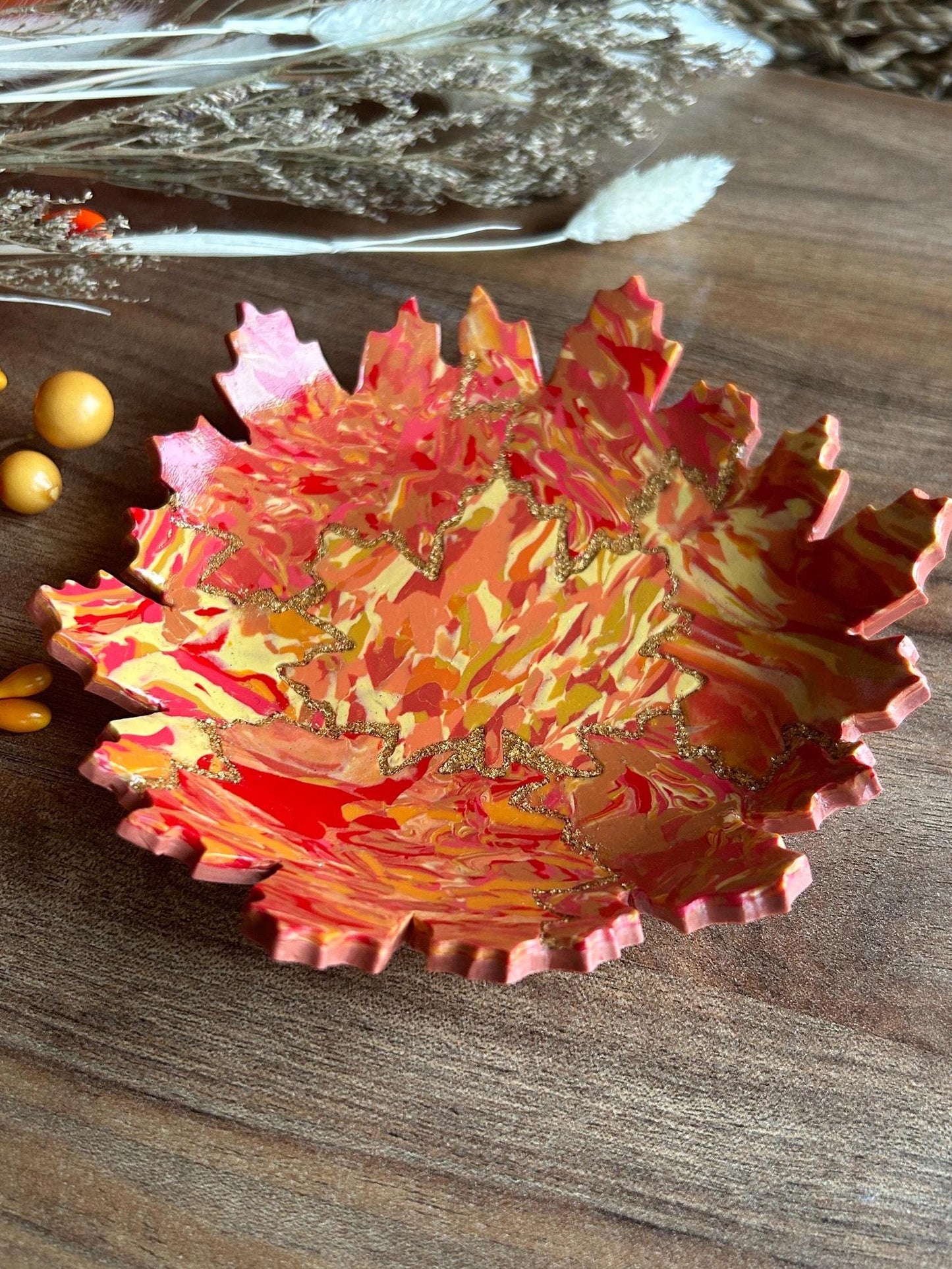 Maple tree trinket dish